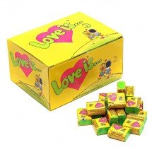 Блок жвачек Love is — "Кокос-Ананас" оптом