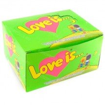 Блок жвачек Love is — "Яблоко-Лимон" (блок 100 шт) оптом